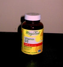 MegaFood-Vitamin D3 5000 IU with K & K2-60 Capsules