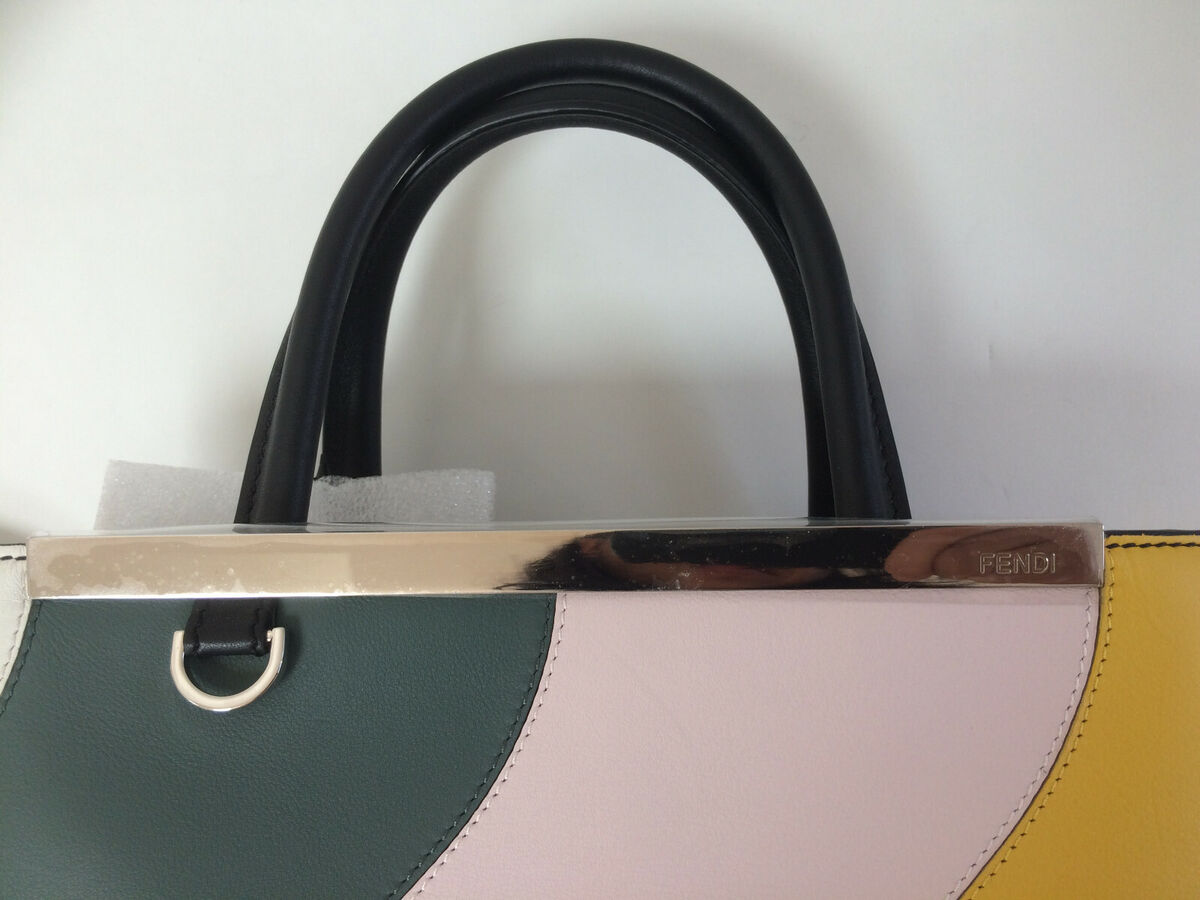 NWT Fendi Petite 2Jours VIT DOLCE Wave Multi Color Block NWT Fendi Petite 2Jours VIT DOLCE Wave Multi Color Block