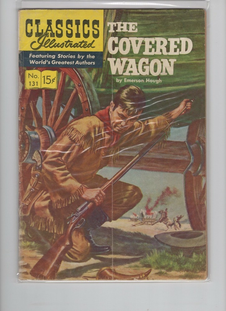 Classics Illustrated #131. The Covered Wagon, HRN  131 Original , Very Good!.