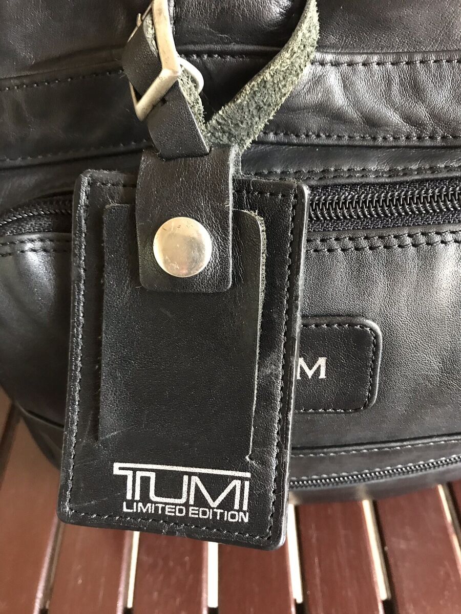 Tumi Limited Edition Alpha Black Leather Messenger Travel Tumi Limited Edition Alpha Black Leather Messenger Travel