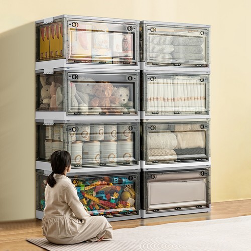 1/8 Pack Stackable Storage Bins with Lid, Closet Organizer and Storage Drawer - Picture 15 of 31