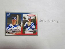 2005 Topps Total Edwin Jackson Blake DeWitt Signed Baseball Card 