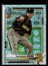 2021 Bowman Chrome Prospects Atomic Refractor MacKenzie Gore San Diego Padres