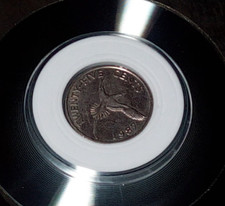 1984 Bermuda 25 Cent Queen Elizabeth II & Bird
