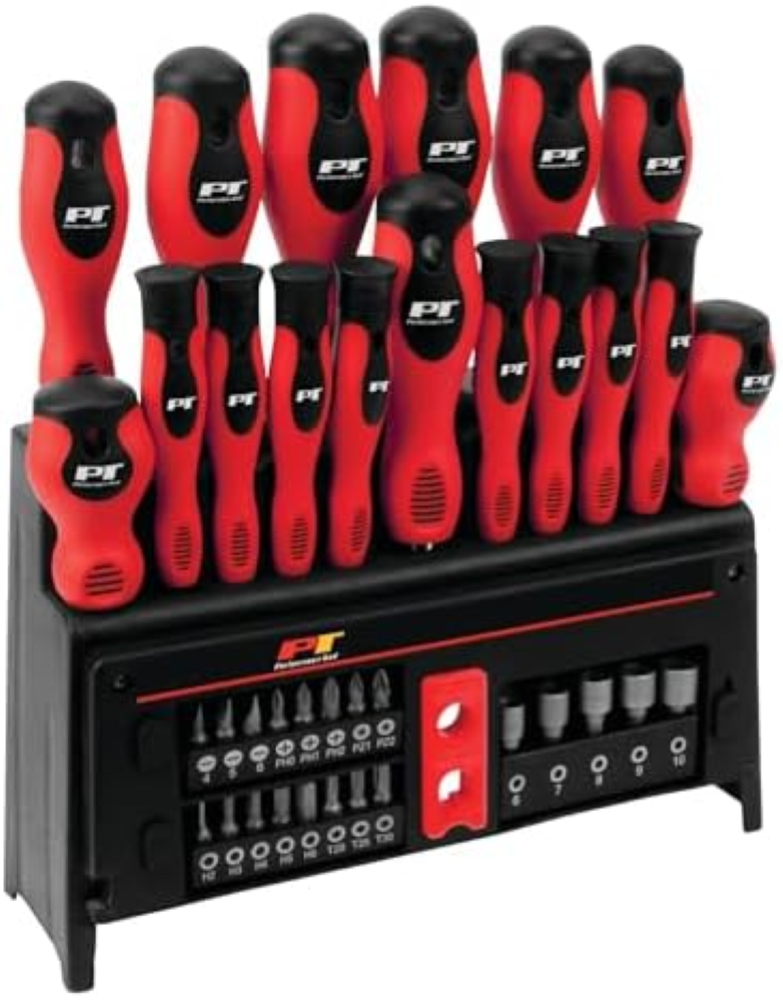 PERFORMANCE TOOL - Set di cacciaviti 39pc w/Rack (W1727), Utensili manuali - Set