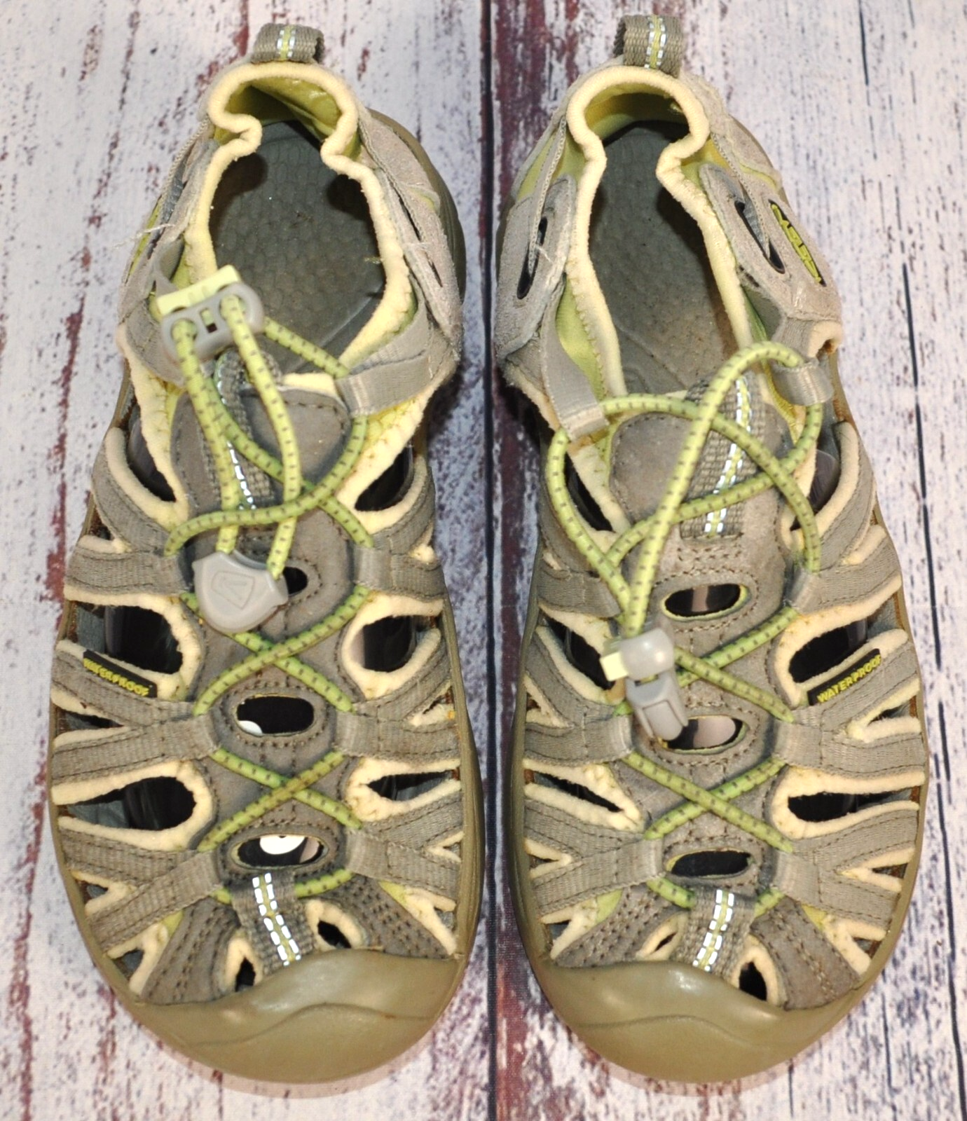 Keen Whisper sandali sportivi da bambina grandi scarpe da acqua taglia 2 grigio