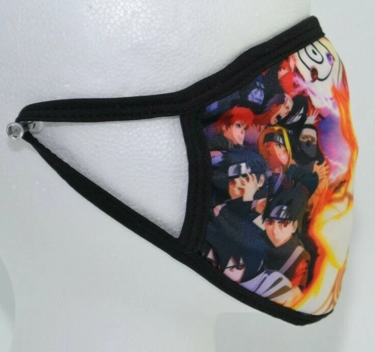 Máscara protectora con cubierta facial de anime Naruto niños/jóvenes nueva sin etiquetas Foto 2 de 4