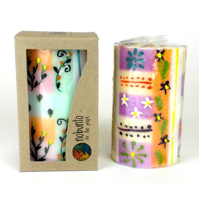Candles Nobunto Imbali Design - Hand Painted-image
