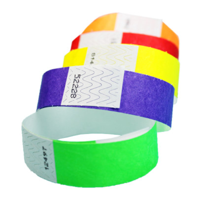 100 Count Wristbands, Pick Your Color, Tyvek Material, Security Bracelets