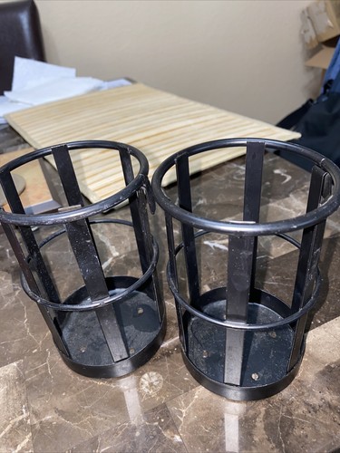 Black Mesh Pen Pencil Holder, Small Metal Desk Organizer Desktop Set Of 2 - Bild 2 von 2