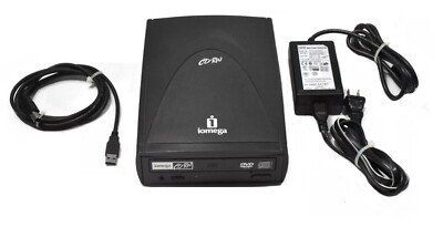 iOmega CD/RW DVD-ROM USB & Video Outputs 31127400 External Drive CDDVD482416E23