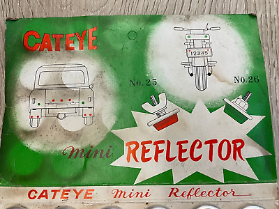 流行り の ブランド - 2024年おすすめのアイテム満載 Mini CATEYE Made Japan Vintage NOS Reflectors RR-26-AZ Model ビンテージパーツ