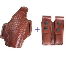 FN 509 Patterned Leather OWB Carry Thumb Break Gun Holster