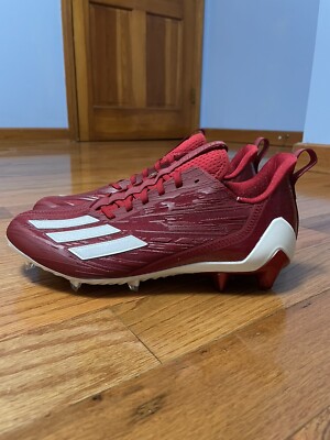 New Adidas Adizero Football Cleats Sz 10.5 Team Power Red  display picture 1