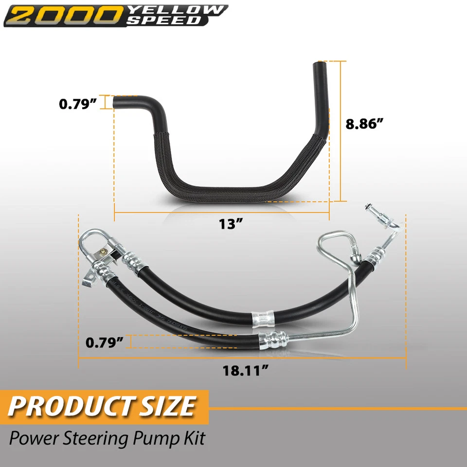 Power Steering Pump Kit Fit For 2001-2005 BMW E46 320i 323i 325i 328Ci 328i 330i Foto 4 de 4