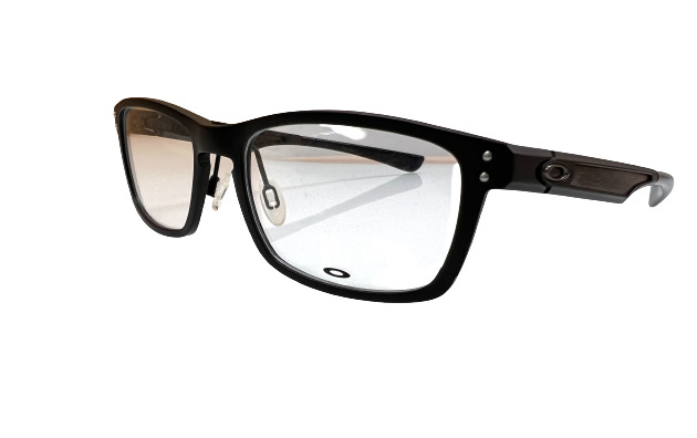 New Oakley RX Eyeglasses Plank Matte Black 22-193 Woodgrain -53-18-141