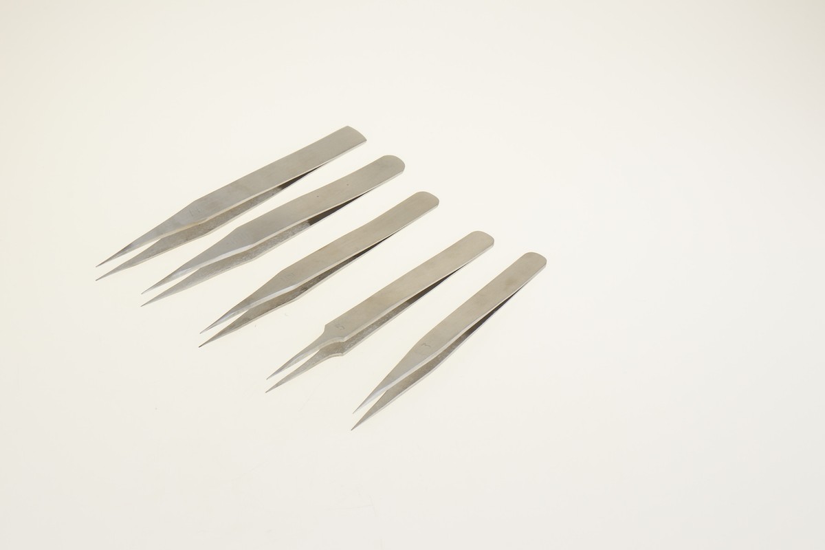 BLACK Wimpern Pinzette, Wimpernverlängerung, Non Magnetic Stainless - Foto 9