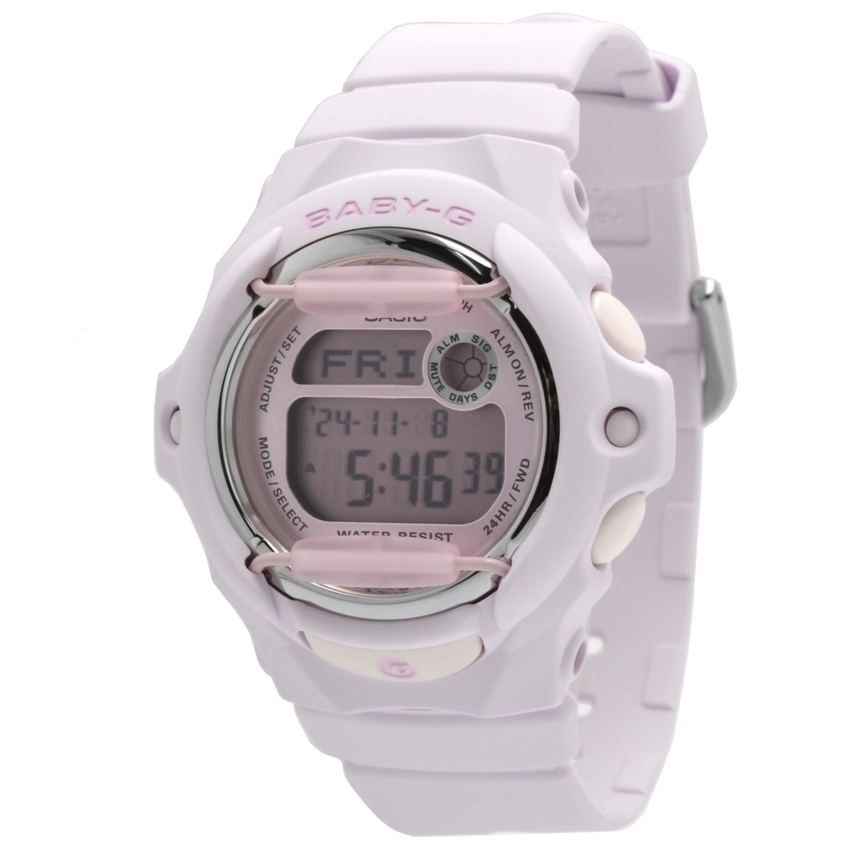 Casio Women's Watch Baby-G Digital Dial Light Pink Resin Strap