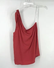 Splendid Womens Size Medium Red Sleeveless Tie One Shoulder Top NWT