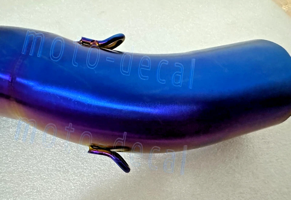 Silenciador de escape para DRZ400 DRZ400E 2002-2023 sistema completo tubo de enlace azul 2013 Foto 4 de 4