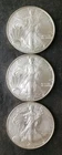 2006, 2006, and 2012 $1 American Silver Eagle Dollars
