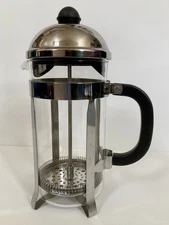 BonJour 8 Cup French Press Coffee Maker Stainless Steel Nice!