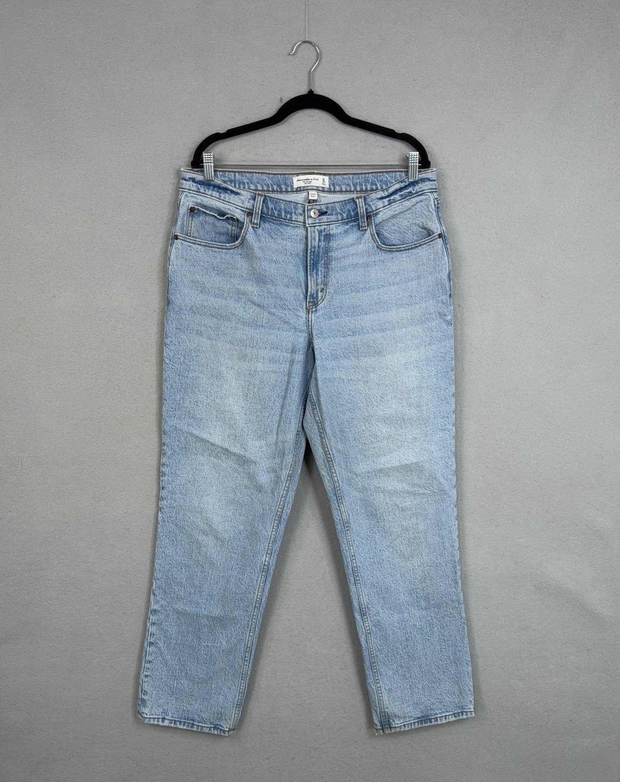 Abercrombie & Fitch Jeans Womens 32/14 Blue High Rise Straight Curve Love Denim