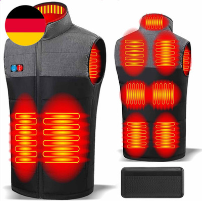 Beheizbare Weste Mit Powerbank S, Jacke Mit Heizung, Beheizte Weste Herren Damen