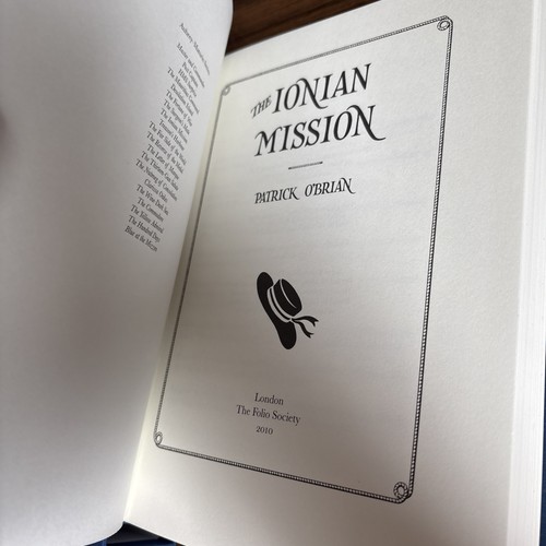 The Ionian Mission PATRICK O'BRIAN Aubrey–Maturin Series FOLIO SOCIETY 2010 - Picture 3 of 4