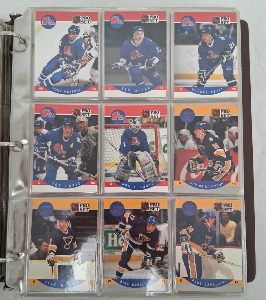 NHL 曲棍球职业套装卡片装订套装 400 多张卡近乎完整 — 第 2/4 张图片