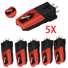 5PACK Vinyl Turntable Cartridge with Needle Stylus For Vintage LP Record Player