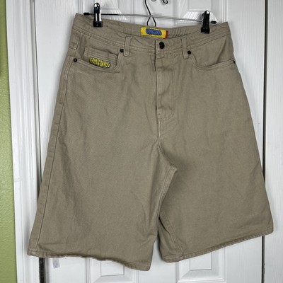 Empyre Y2K Ultra Loose Khaki Twill Skate Shorts Mens Size 30