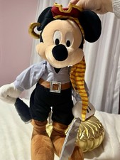 Mickey Mouse Disney Pirates Of The Caribbean 17" Plush Stuffed Animal Toy Pirate