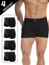 4 Pack Men's Compression Shorts Spandex Sport Athletic Workout Running Underwear