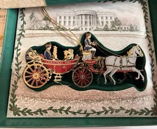 The White House Historical Christmas Ornaments Boxed Lot Of 7 1995-2001