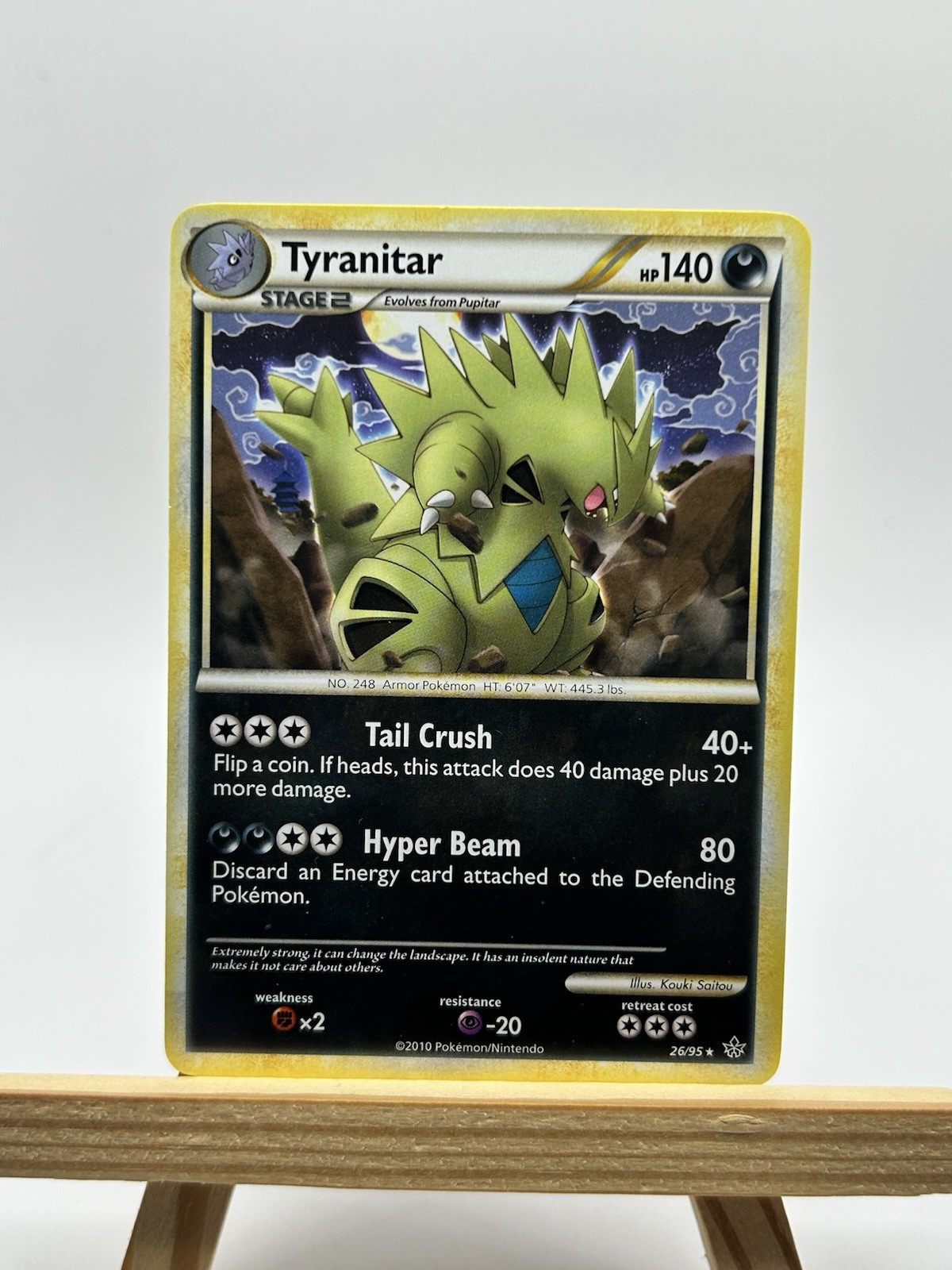 Tyranitar 26/95 HGSS Unleashed Non Holo Rare - Pokemon Card 