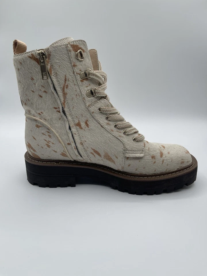 Sam Edelman Mujer Lue Pelo de becerro Encaje Uop Botines Marfil Talla 9 Mediano (M) Foto 2 de 4