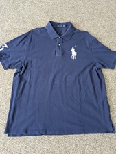 Polo Ralph Lauren Mens BIG PONY CUSTOM SLIM FIT Mesh Polo Shirt Size 2XB 2TG