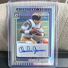Panini 2025 Donruss Optic Charlie Joiner Chargers Signature Series Prizm Autogr…