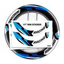 For Aprilia RS135 92-10 09 08 07 06 Wheel Inner Rim Stickers 17" Racing Aqua S13