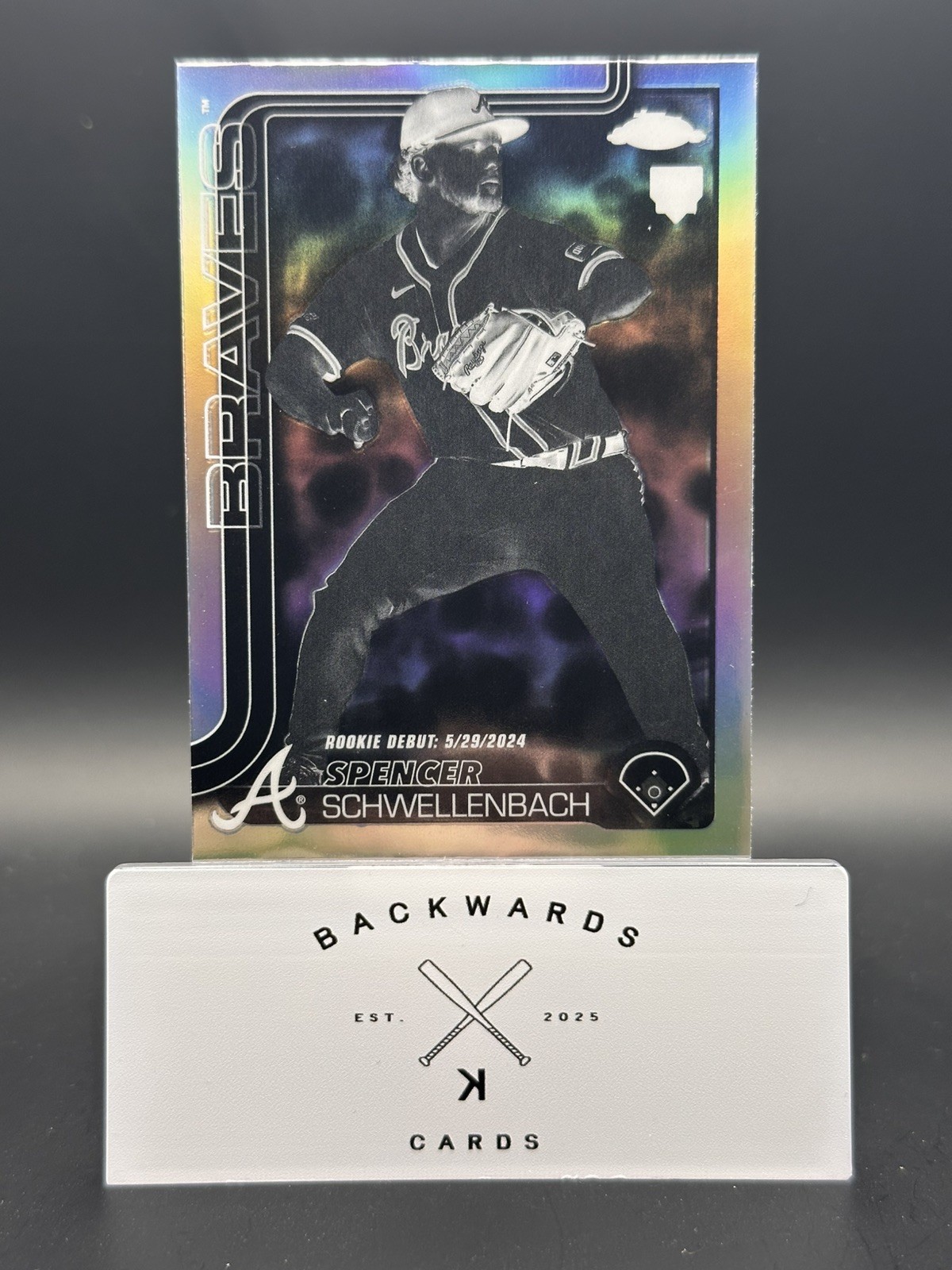 2025 Topps Chrome Update USC132 Spencer Schwellenbach Negative Refractor RC