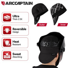 ARCCAPTAIN Professional Welding Cap Beanie Elastic Stretch Band Reversible 2Size