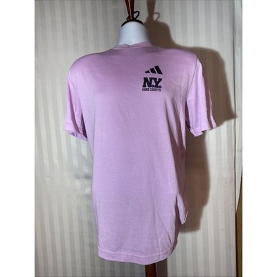 $35 ADIDAS Mens AeroReady NEW YORK Hard Courts Tennis T-Shirt Ody001  -pink - XL