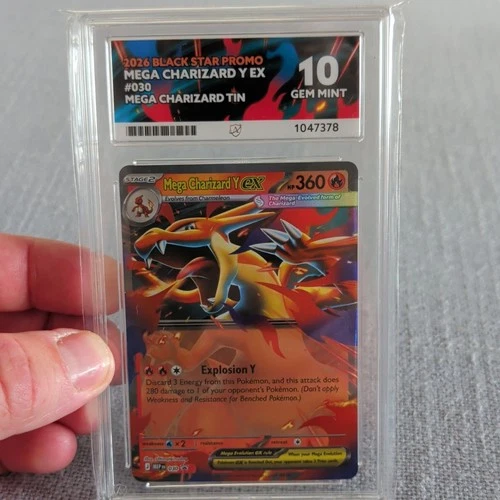 Ace Grading 10 Mega Charizard Y EX Black Star Promo #030 Holo English 2026