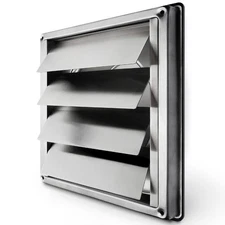 calimaero® VKE 5" Inch Dryer Vent Cover – Outdoor Stainless Steel Gri