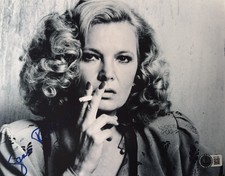 GENA ROWLANDS SIGNED AUTOGRAPHED 8x10 PHOTO LEGENDARY ACTRESS BECKETT BAS COA