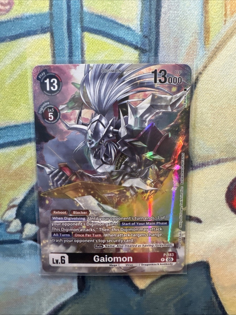 Gaiomon Alt Art P-183 P WORLD CONVERGENCE Digimon Card English NM