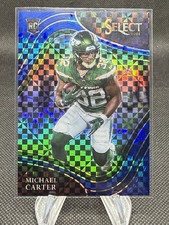 2021 PANINI SELECT MICHAEL CARTER FIELD LEVEL BLUE PRIZM /49  #371 JETS