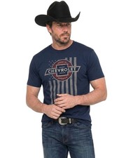 Chevy Men's Americana Men'S Made In America Short Sleeve Graphic T-Shirt -