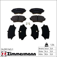 Zimmermann 24297.145.1 Bremsbelagsatz FüR Mazda Mx 5 Nc